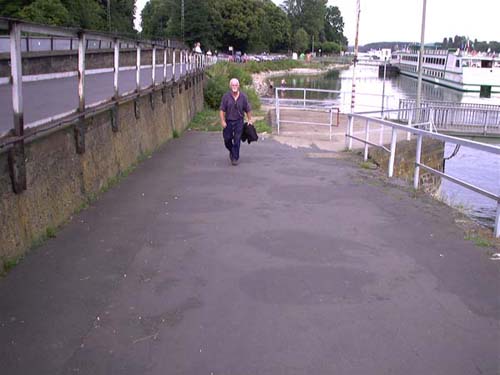 Mike Was The Very Last to Disembark