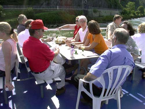 On The Upper Deck of The Rhein Cruise