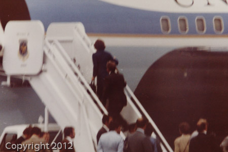 President Carter at Rhein Main